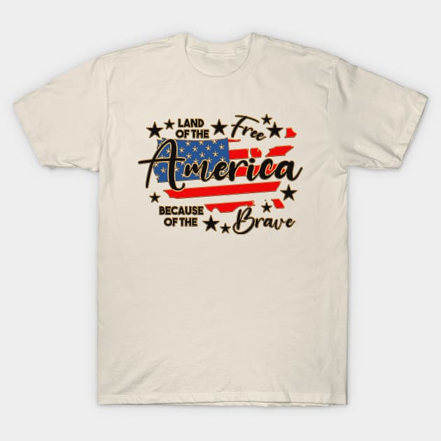 funny america land of the free, American Tour, Happy 4th Of July T-Shirt by masterpiecesai